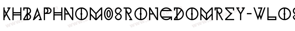 KhBaphnom08Rongdomrey-wLo8字体转换
