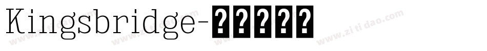Kingsbridge字体转换