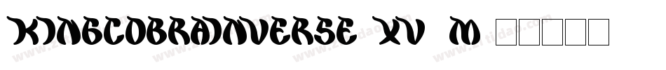 KingCobraInverse-xV7m字体转换