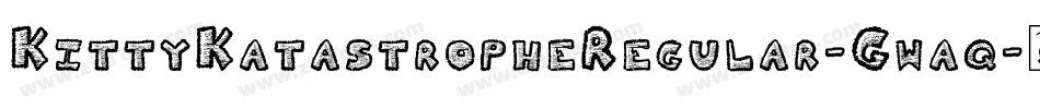 KittyKatastropheRegular-Gwaq字体转换