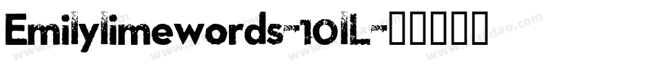 Emilylimewords-10lL字体转换