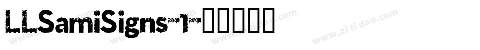 LLSamiSigns-1字体转换
