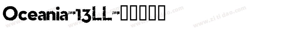 Oceania-13LL字体转换