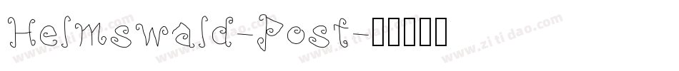 Helmswald-Post字体转换