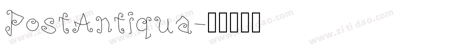PostAntiqua字体转换