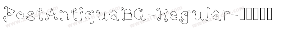 PostAntiquaBQ-Regular字体转换