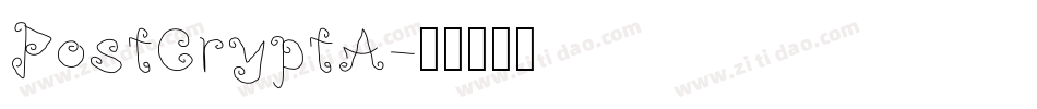 PostCryptA字体转换
