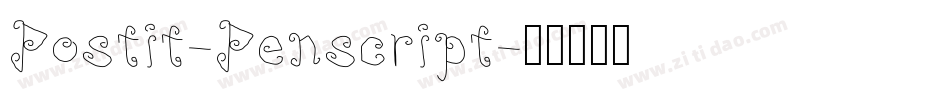 Postit-Penscript字体转换