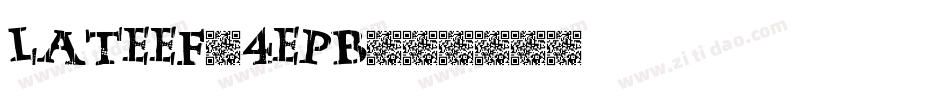 Lateef-4ePB字体转换