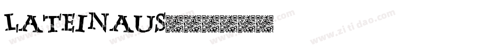Lateinaus字体转换