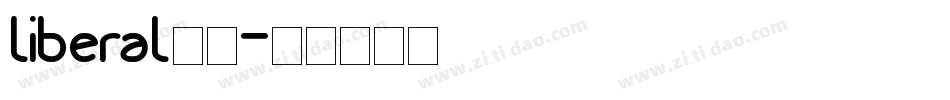 liberal字体字体转换