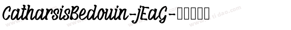 CatharsisBedouin-jEaG字体转换