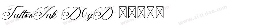 TattooInk-D0gD字体转换