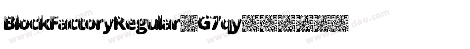 BlockFactoryRegular-G7qy字体转换