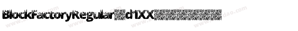 BlockFactoryRegular-d1XX字体转换