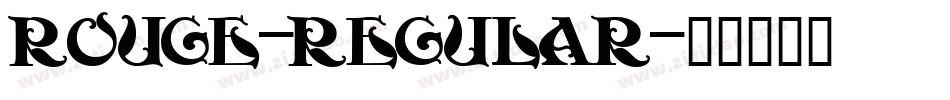 Rouge-Regular字体转换