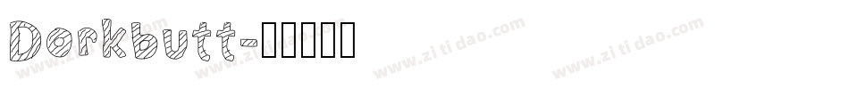 Dorkbutt字体转换