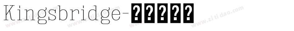 Kingsbridge字体转换