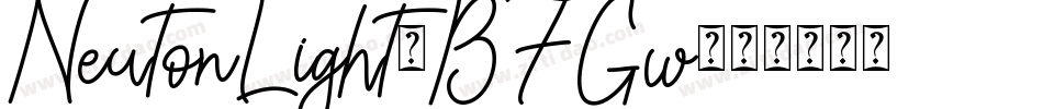 NeutonLight-B7Gw字体转换