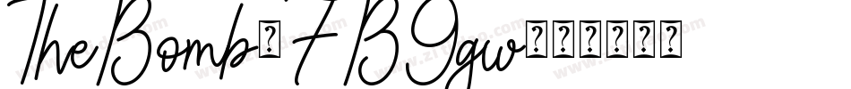 TheBomb-7B9gw字体转换