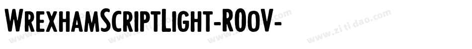 WrexhamScriptLight-R0oV字体转换