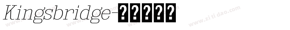 Kingsbridge字体转换