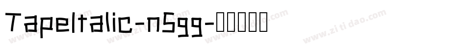 TapeItalic-n5gg字体转换