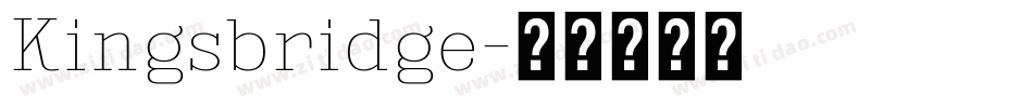Kingsbridge字体转换