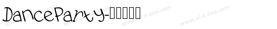 DanceParty字体转换