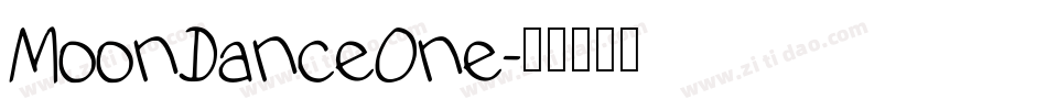 MoonDanceOne字体转换