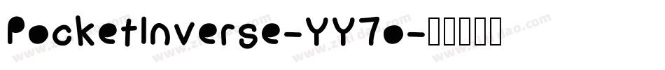 PocketInverse-YY7o字体转换