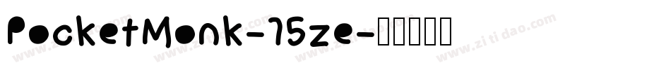PocketMonk-15ze字体转换