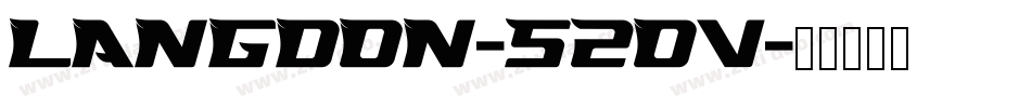 Langdon-52ov字体转换