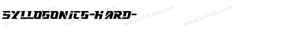 SyllogonICG-Hard字体转换