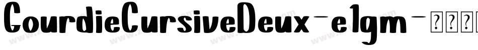 GourdieCursiveDeux-e1gm字体转换