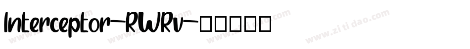 Interceptor-RWRv字体转换