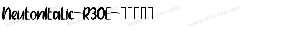 NeutonItalic-R30E字体转换