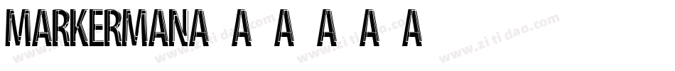 MarkerMan字体转换