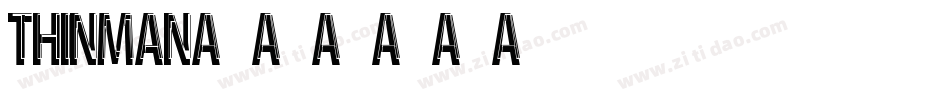ThinMan字体转换
