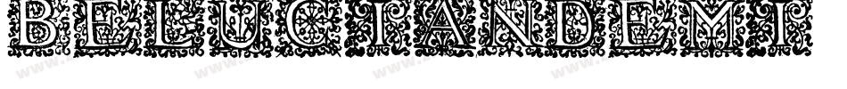 BeLucianDemi字体转换