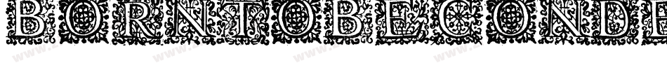 BornToBeCondensed-Grdy字体转换