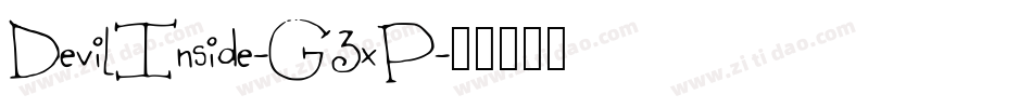 DevilInside-G3xP字体转换