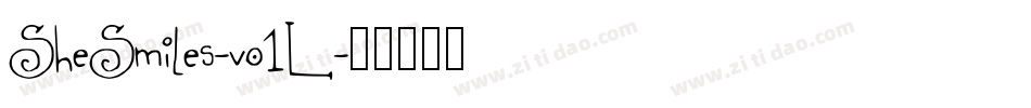 SheSmiles-vo1L字体转换