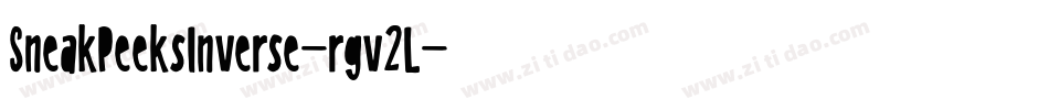 SneakPeeksInverse-rgv2L字体转换