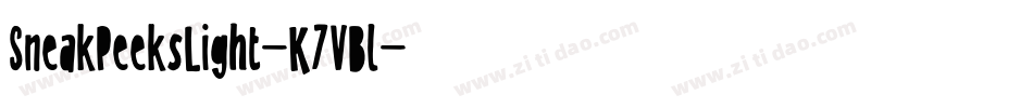 SneakPeeksLight-K7VBl字体转换