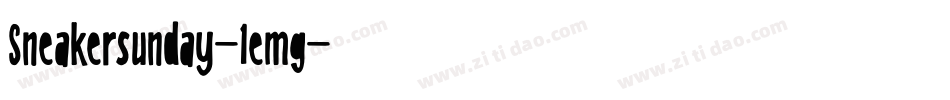 Sneakersunday-1emg字体转换
