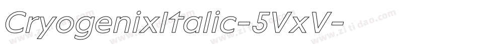 CryogenixItalic-5VxV字体转换