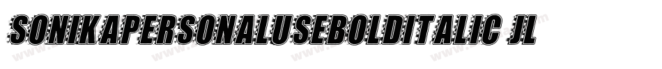 SonikaPersonalUseBoldItalic-JlzK字体转换