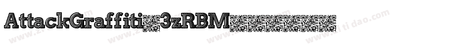 AttackGraffiti-3zRBM字体转换