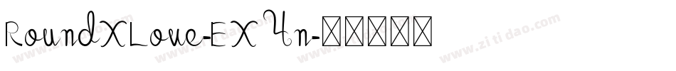 RoundXLove-EX4n字体转换